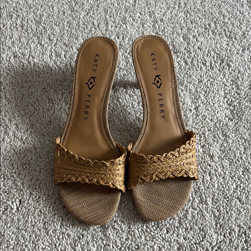 Katy Perry Collections Woven Tan Sandals